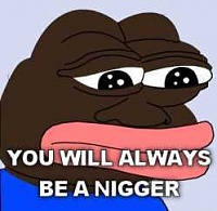 Click image for larger version. 

Name:	pepe nigger.jpg 
Views:	58 
Size:	8.4 KB 
ID:	11403