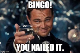 Bingo Nailed It!!!